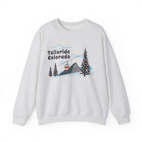Telluride, Colorado Sweatshirt - Unisex Retro Ski Mountain Gondola Telluride Sweatshirt