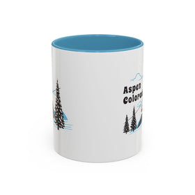 Buy light-blue Aspen, Colorado Retro Snow Skiing Mountain 11 oz Mug, Ski Lodge Decor Coffee Cup, Mountain Gondola  Lover Gift, Retro Skiing Mug