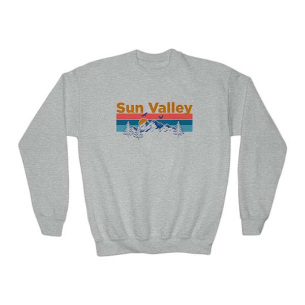 Sun Valley, Idaho Youth Sweatshirt - Unisex Kid's Sun Valley Crewneck Sweatshirt