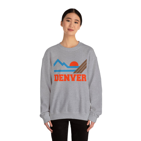 Denver, Colorado Sweatshirt - Mountain Denver Crewneck Sweatshirt