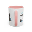 California Retro Snow Skiing Mountain 11 oz Mug, Ski Lodge Decor Coffee Cup, Mountain Gondola Lover Gift, Retro Skiing Mug-13