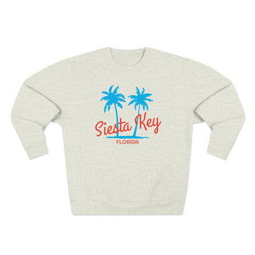 Buy oatmeal-heather Premium Siesta Key, Florida Sweatshirt - Retro Unisex Sweatshirt