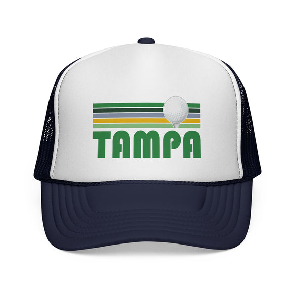 Tampa, Florida Retro Golf Trucker Hat