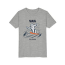 Vail, Colorado Yeti Snowboard Youth Tee - Kids Skiing Shirt-3