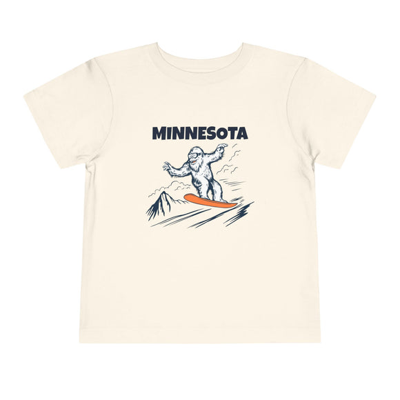 Minnesota Yeti Snowboard Toddler Tee