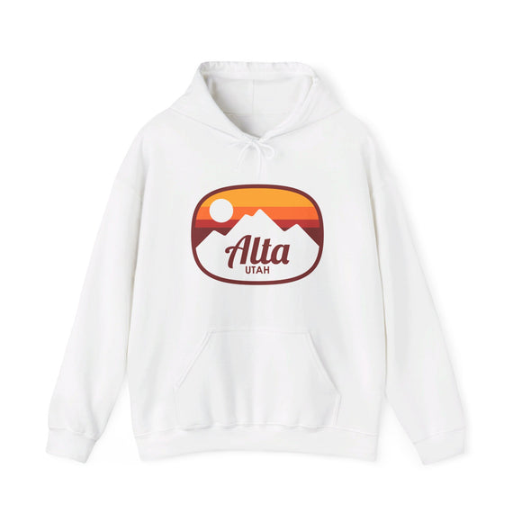 Alta, Utah Hoodie - Retro Ombre Unisex Alta Hoodie Sweatshirt