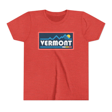 Buy heather-red Vermont Youth Graphic Tee - Kids T Shirt