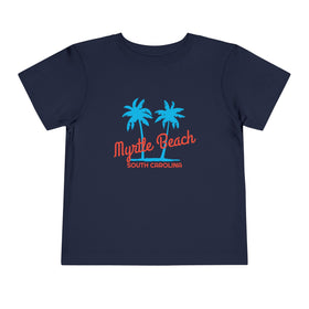 Myrtle Beach, South Carolina Toddler T-Shirt - Retro Palm Tree Toddler Myrtle Beach Shirt