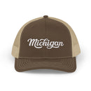 Michigan Snapback Trucker Cap - Embroidered Michigan Hat-3