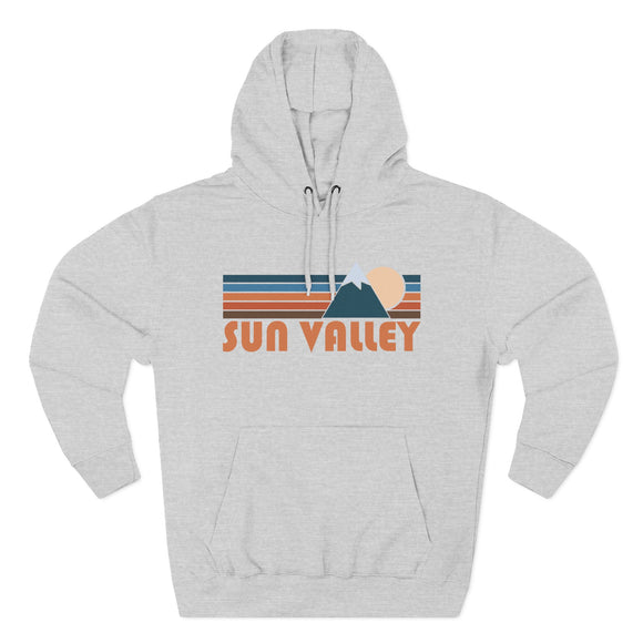 Sun Valley, Idaho Hoodie - Retro Mountain Unisex Sweatshirt