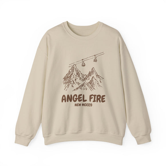 Angel Fire, New Mexico Mountain Gondola Sweatshirt, Travel Graphic