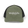 Washington Snapback Trucker Cap - Embroidered Washington Hat