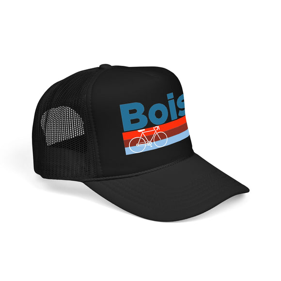 Boise, Idaho Trucker Hat - Foam Boise Bike Cap