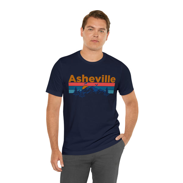 Asheville, North Carolina Shirt - Mountain Sunset Unisex Asheville T-Shirt