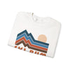 Ski Bum Sweatshirt Retro Mountains, Ski Bum Unisex Graphic Crewneck