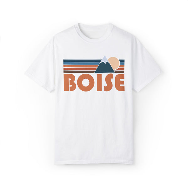 Boise, Idaho Graphic Tee, Comfort Colors Retro Unisex Boise T shirt, Mountain Adventure Shirt