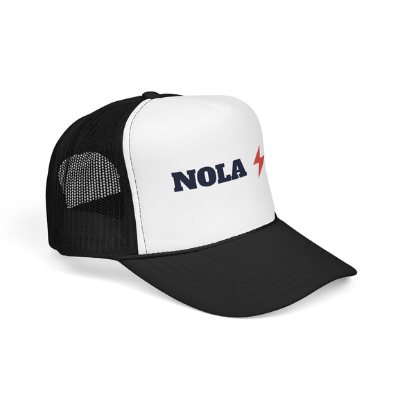 New Orleans, Louisiana Retro Trucker Hat - Lightning Foam Cap