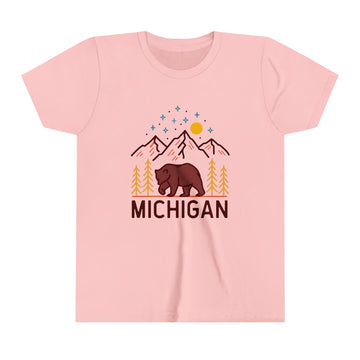 Michigan Youth T-Shirt - Unisex Kids Michigan Shirt - 0