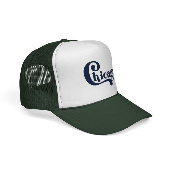 Chicago, Illinois Retro Style Trucker Hat