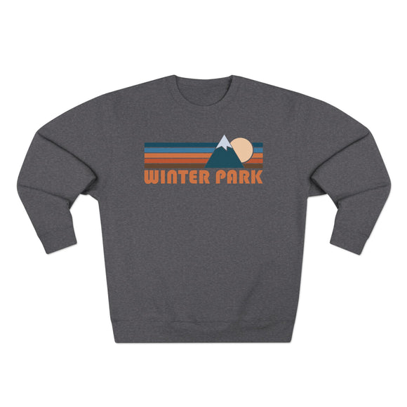 Premium Winter Park, Colorado Retro Mountain Graphic Sweatshirt
