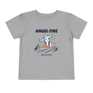 Buy athletic-heather Angel Fire, New Mexico Yeti Snowboard Toddler Tee