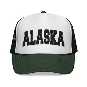 Buy dark-green Alaska Retro Collegiate Style Trucker Hat