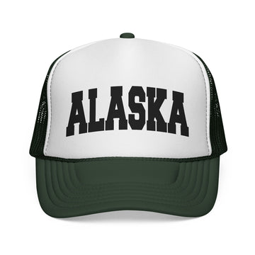 Buy dark-green Alaska Retro Collegiate Style Trucker Hat