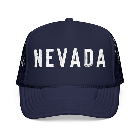 Nevada Trucker Hat - Nevada Cap - Block Letter