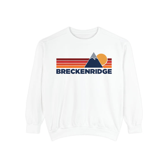 Breckenridge, Colorado Mountain Stripes Sweatshirt | Comfort Colors - 100% Cotton