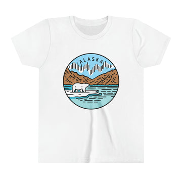 Buy white Alaska Youth T-Shirt - Unisex Kids Alaska Shirt