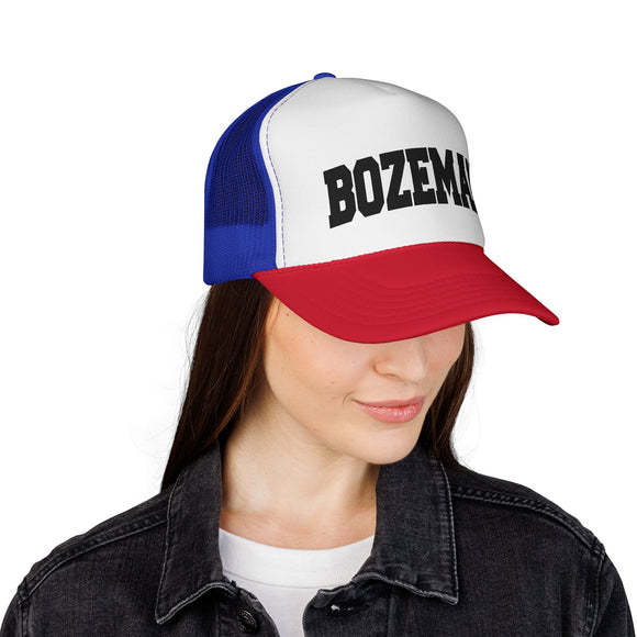 Bozeman, Montana Collegiate Style Trucker Hat