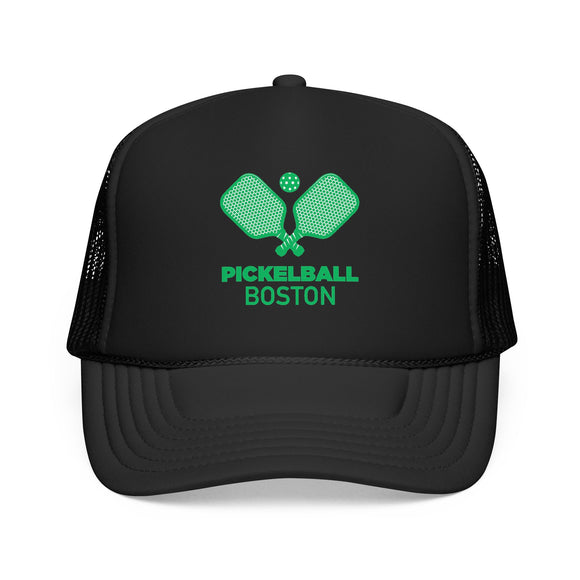 Boston, Massachusetts Pickleball Trucker Hat - Foam Boston Cap