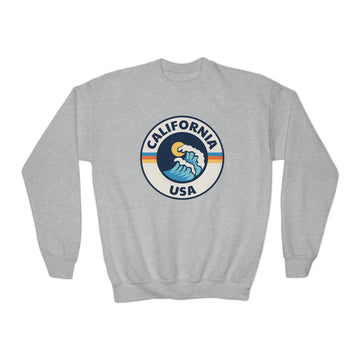 Buy sport-grey Copy of Copy of California Youth Sweatshirt - Unisex Kid's California Crewneck Sweatshirt