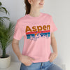 Aspen, Colorado Shirt - Mountain Sunset Unisex Aspen T-Shirt