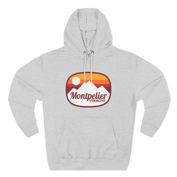 Buy heather-grey Premium Montpelier, Vermont Hoodie - Retro Unisex Montpelier Sweatshirt