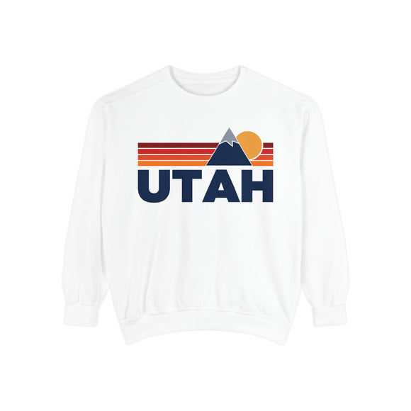 Utah Mountain Stripes Sweatshirt | Comfort Colors - 100% Cotton