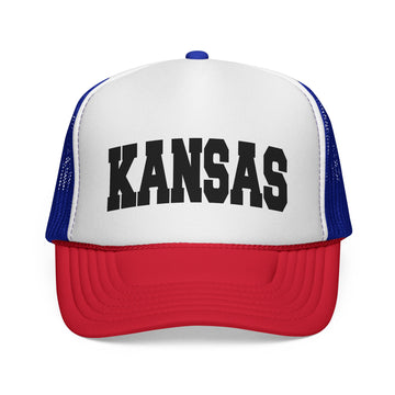Kansas Retro Collegiate Style Trucker Hat