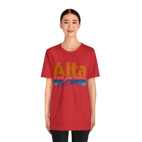 Alta, Utah Shirt - Mountain Sunset Unisex Alta T-Shirt