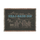 Big Bear Lake, California Ski Town Throw Blanket | Mountain Woven Blanket-5