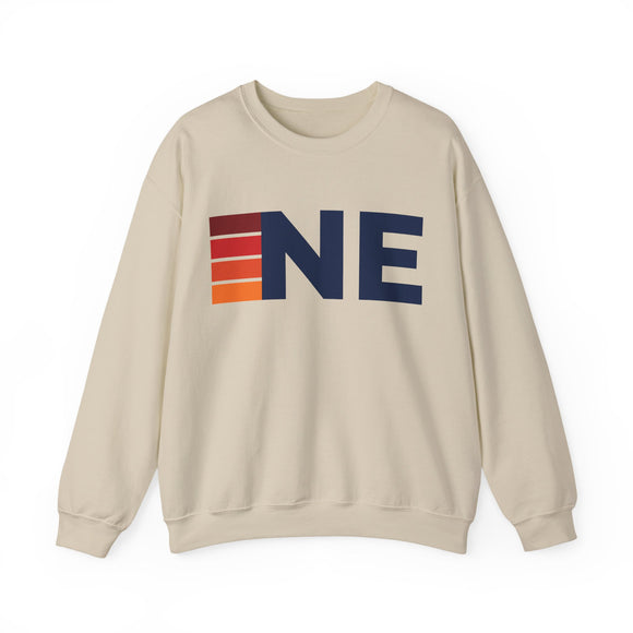 Nebraska Retro Sweatshirt | Retro Stripes Nebraska