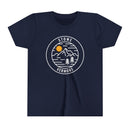 Stowe, Vermont Youth Shirt - Retro Mountain Stowe Kid's T-Shirt-3
