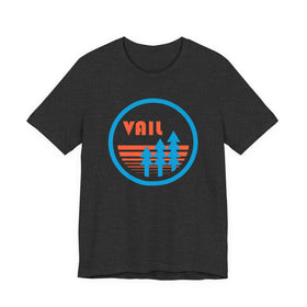 Buy dark-grey-heather Vail, Colorado T Shirt - Trees Tee