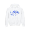 Retro Salt Lake City, Utah Youth Hoodie - Mountain Salt Lake City, Utah Kids Sweatshirt, Cute Salt Lake City, Utah Children's Pullover