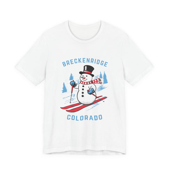 Breckenridge, Colorado T Shirt - Ski Snowman Graphic Tee