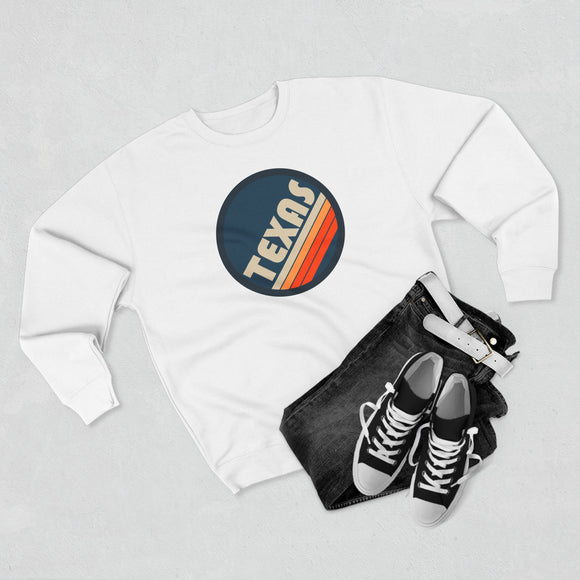 Premium Texas Sweatshirt - Retro Unisex Premium Texas Sweatshirt