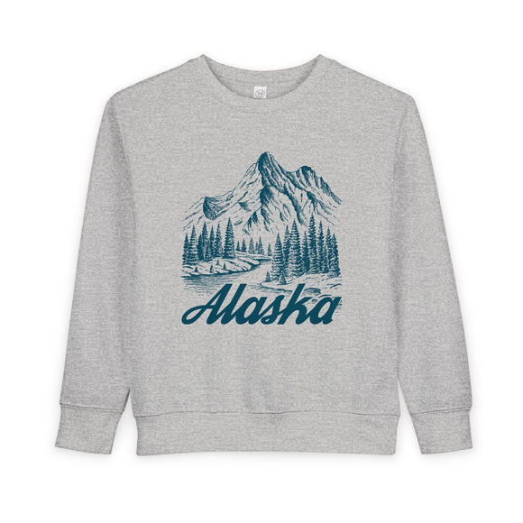 Alaska Toddler Sweatshirt - Alaska Toddler Crewneck Sweatshirt