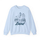 Bend, Oregon Sweatshirt - Mountain Illustration Graphic Crewneck-4