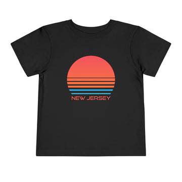 Buy black New Jersey Toddler T-Shirt - Retro 80s Unisex Toddler New Jersey Shirt