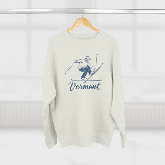 Premium Vermont Vintage Snow Ski Sweatshirt