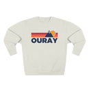 Premium Ouray, Colorado Mountain Lines Graphic Sweatshirt-1